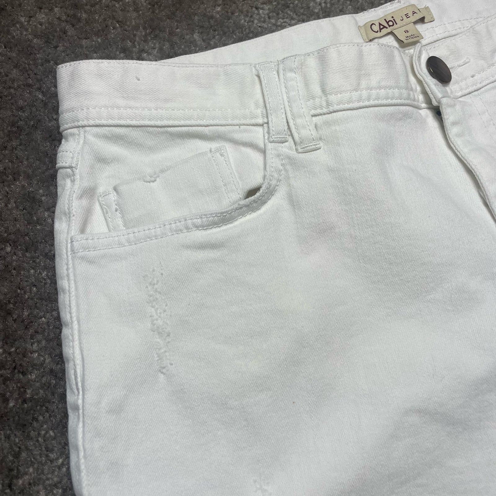Other NWOT CAbi White Denim Shorts Size 30" / US 8 / IT 44 - 5 Thumbnail