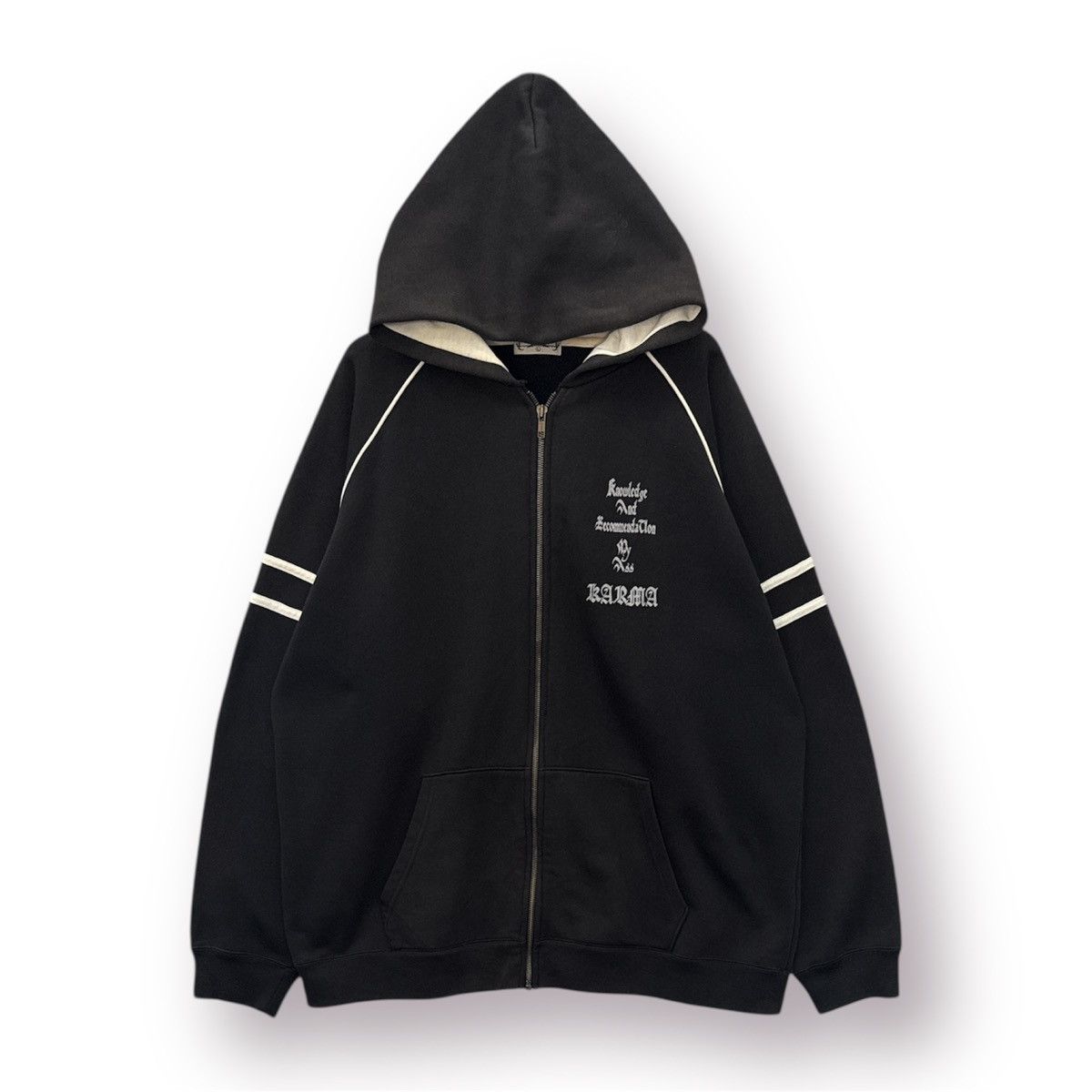 If Six Was Nine 🔥 Japan Streetwear Karma Gothic Sweat Hoodie - L Size US L / EU 52-54 / 3 - 2 Thumbnail