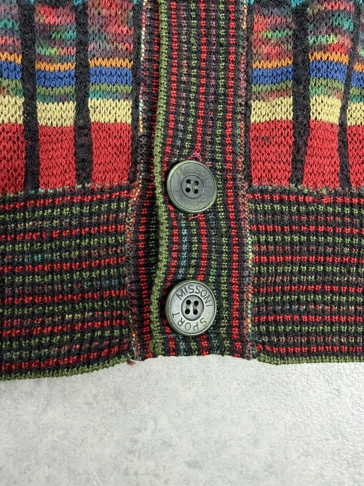 Missoni Missoni Sport Vintage Wool Knit Cardigan Sweater Size US XXL / EU 58 / 5 - 4 Thumbnail