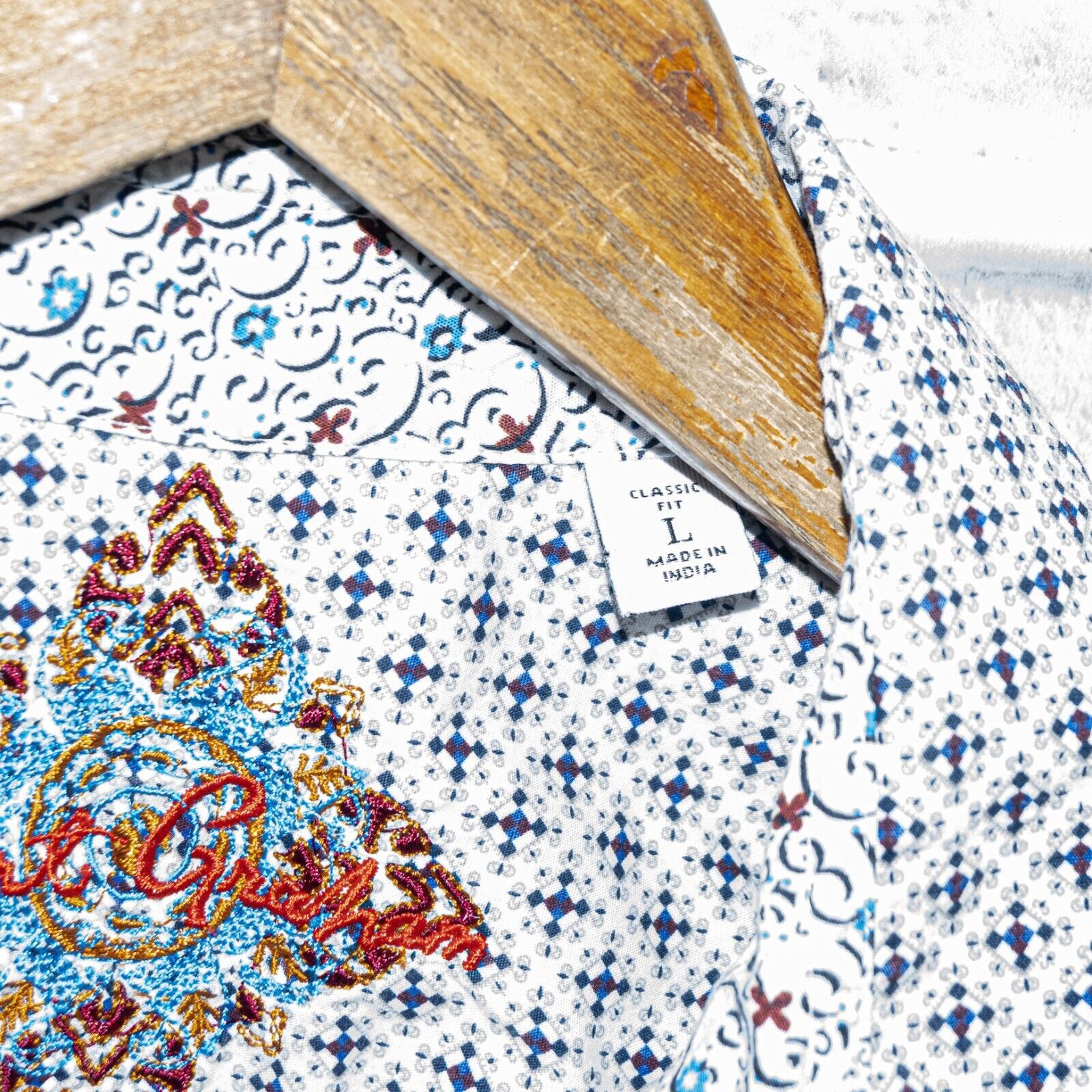 Robert Graham Robert Graham Short Sleeve Button up MOSCOW Shirt Geo Print Size US L / EU 52-54 / 3 - 6 Thumbnail