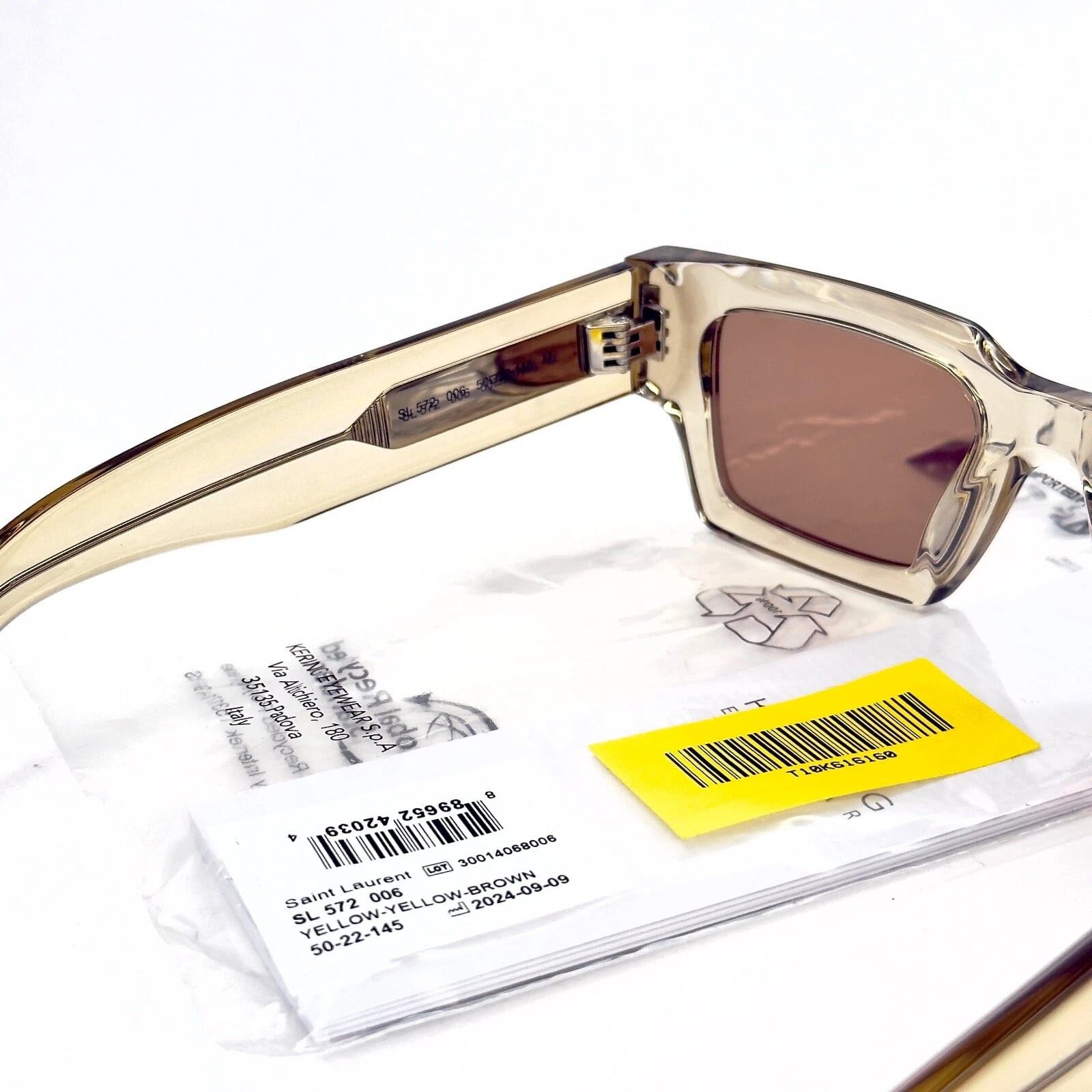 Yves Saint Laurent SAINT LAURENT Naked Wirecore SL 572 SL572 006 Sunglasses Size ONE SIZE - 2 Thumbnail