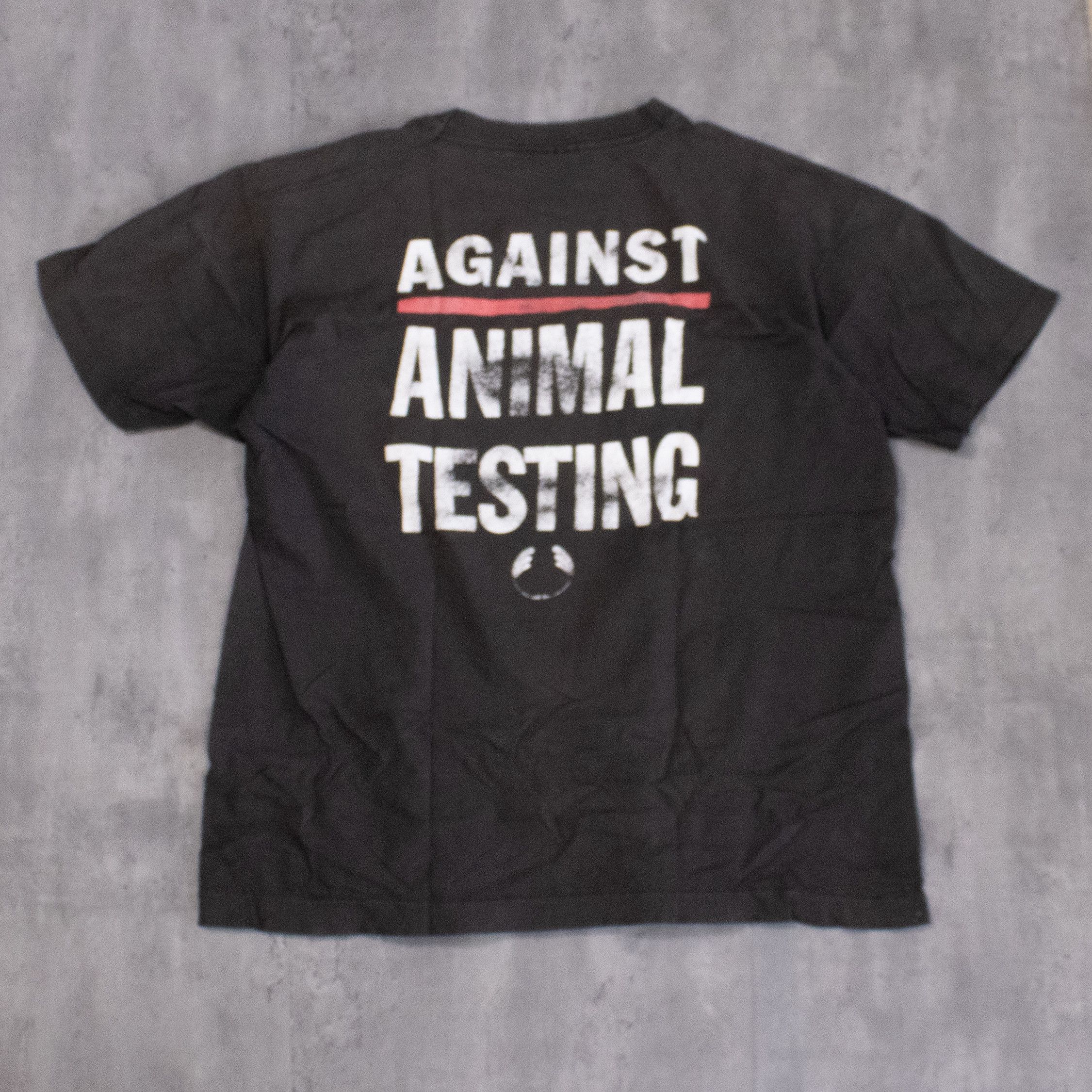 Fruit Of The Loom × Vintage Vintage 1990’s The Body Shop Single Stitch Fading Black Tee Size US L / EU 52-54 / 3 - 7 Thumbnail