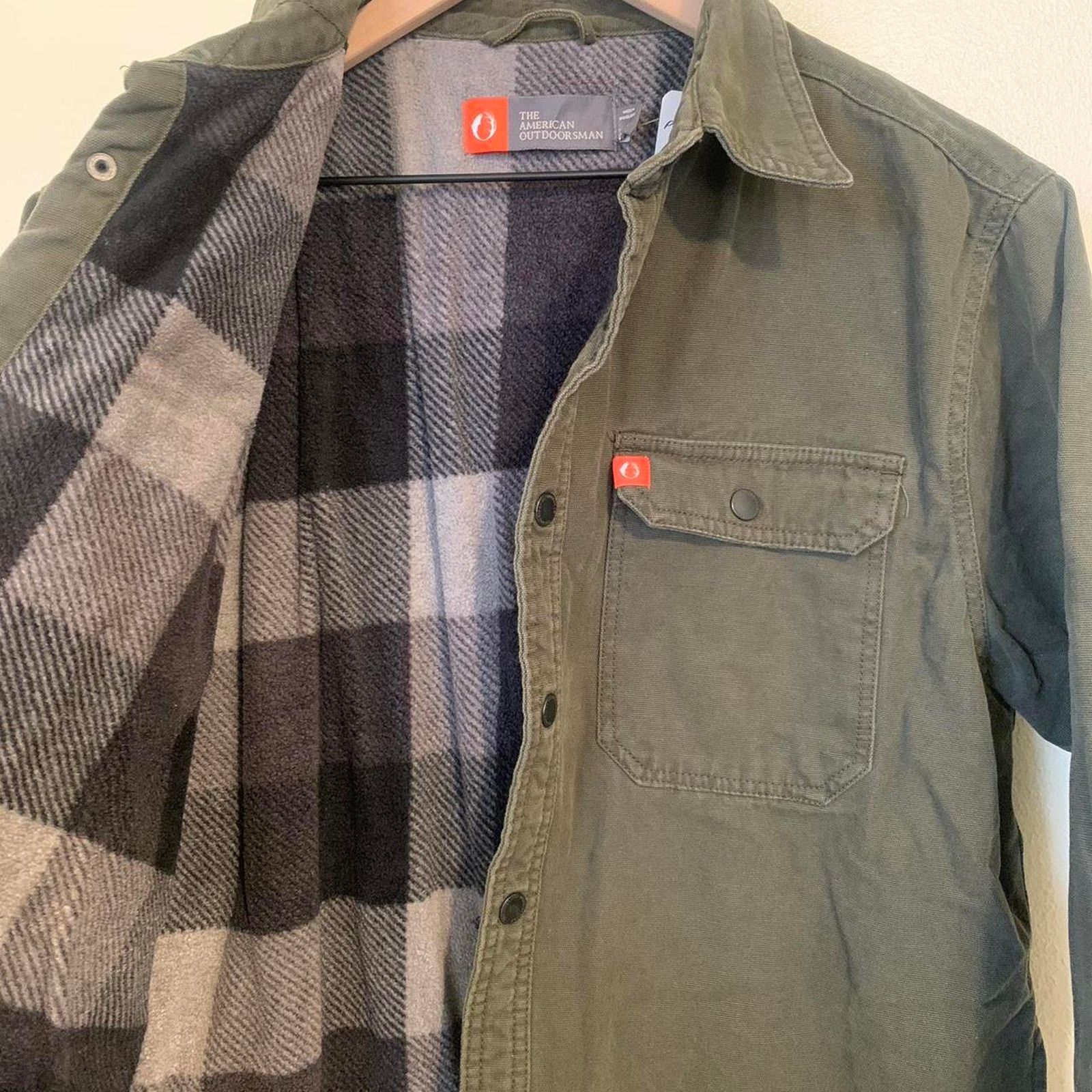 Canvas Olive green Workwear Long Sleeve Shirt Jacket Size US M / EU 48-50 / 2 - 3 Thumbnail