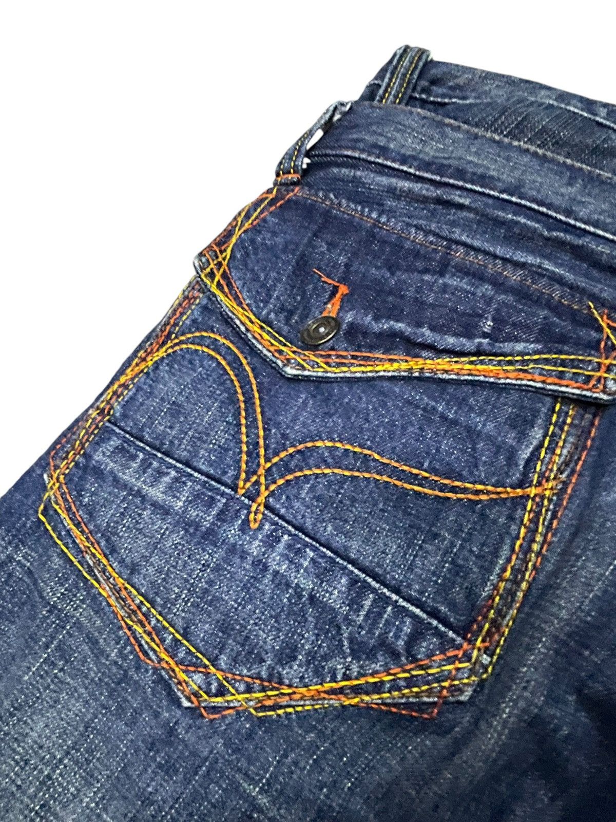 PPFM × Shellac × semanticdesign Rush Hour Japan Double Waist Contrast Heavy Stitch Jeans Size US 30 / EU 46 - 8 Thumbnail