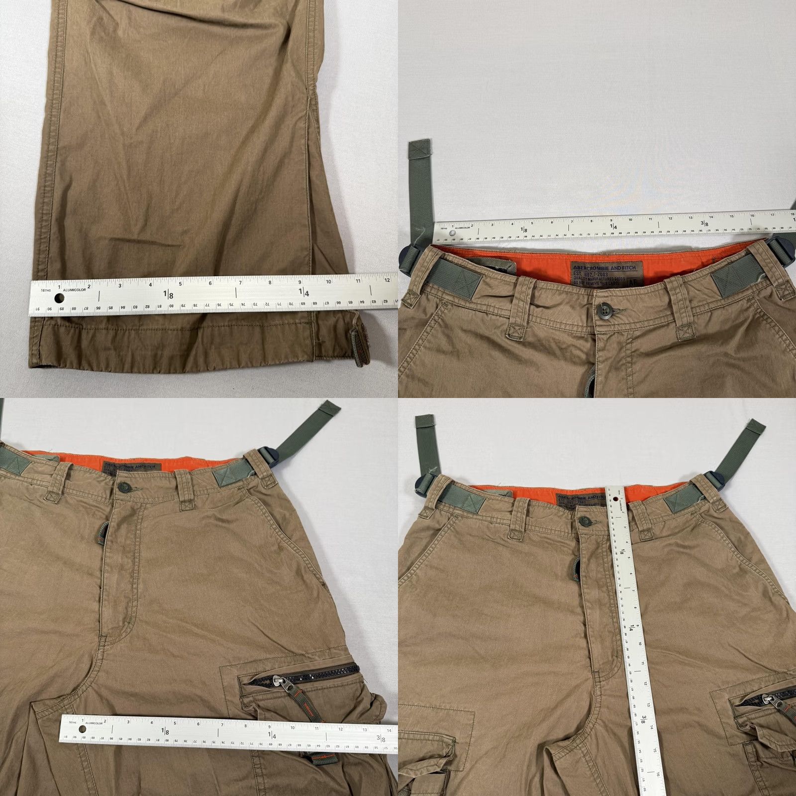 Abercrombie & Fitch VINTAGE Abercrombie & Fitch Pants Mens M Brown Cargo Baggy Y2K Size US 31 - 8 Thumbnail