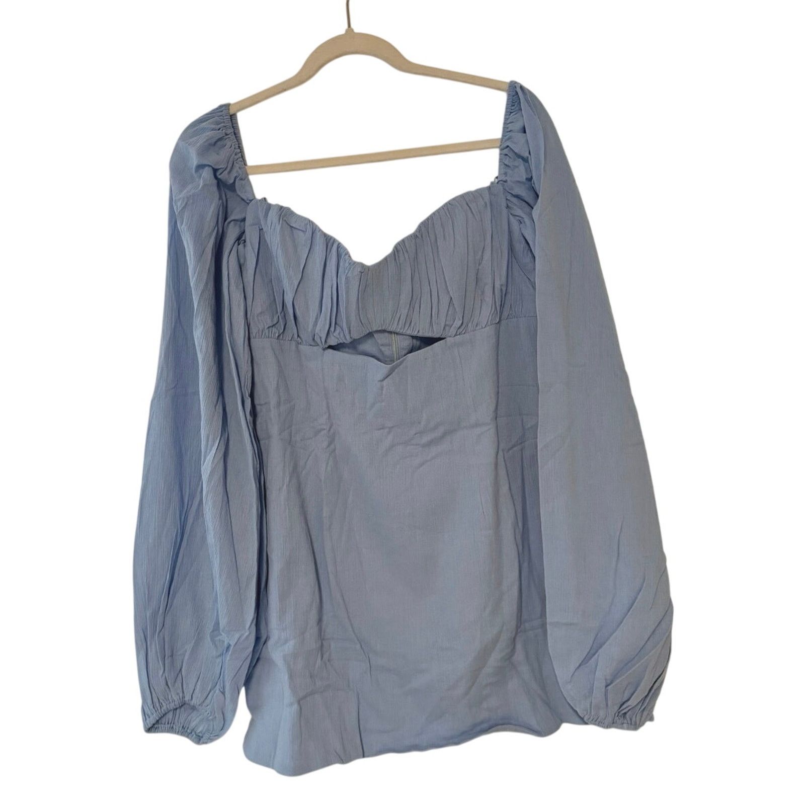 REVOLVE NWT RUMER Camille Long Sleeve Mini Dress In Blue Size Large Size L / US 10 / IT 46 - 3 Thumbnail