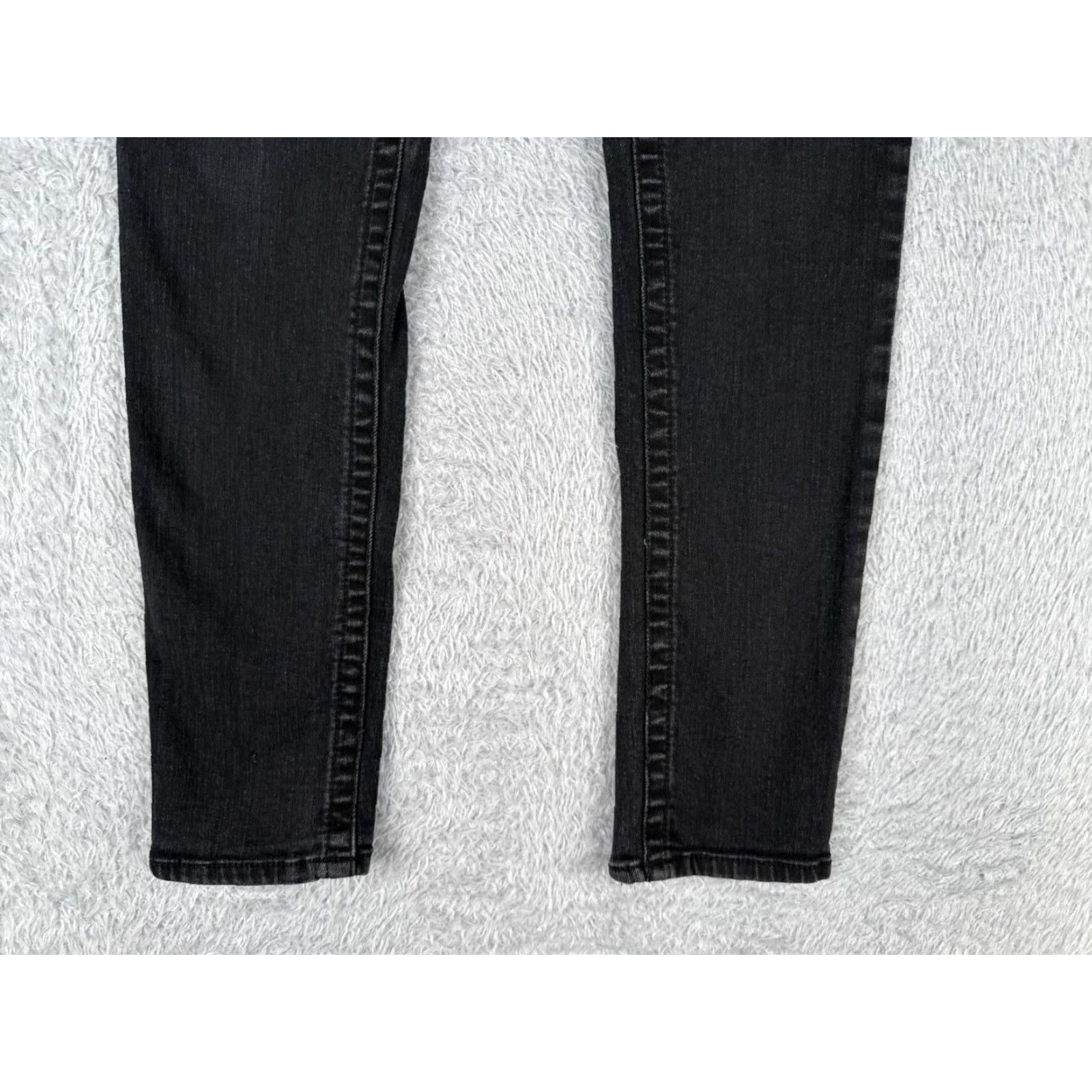Vintage Seven7 Jeans Women 6 Black Denim High Rise Skinny Tapered Cotton 28x27 Tummyless Womens Size 28" / US 6 / IT 42 - 2 Thumbnail