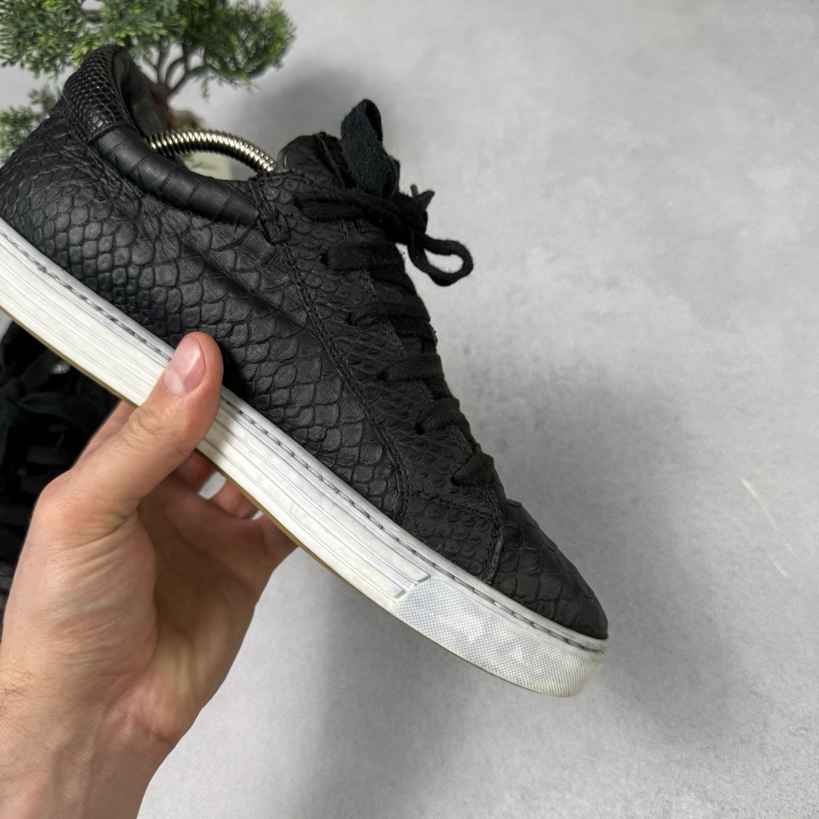 Dsquared2 DSQUARED2 Python Textured Sneakers Black Tennis Size 40 US 7 Size US 7 / EU 40 - 15 Thumbnail