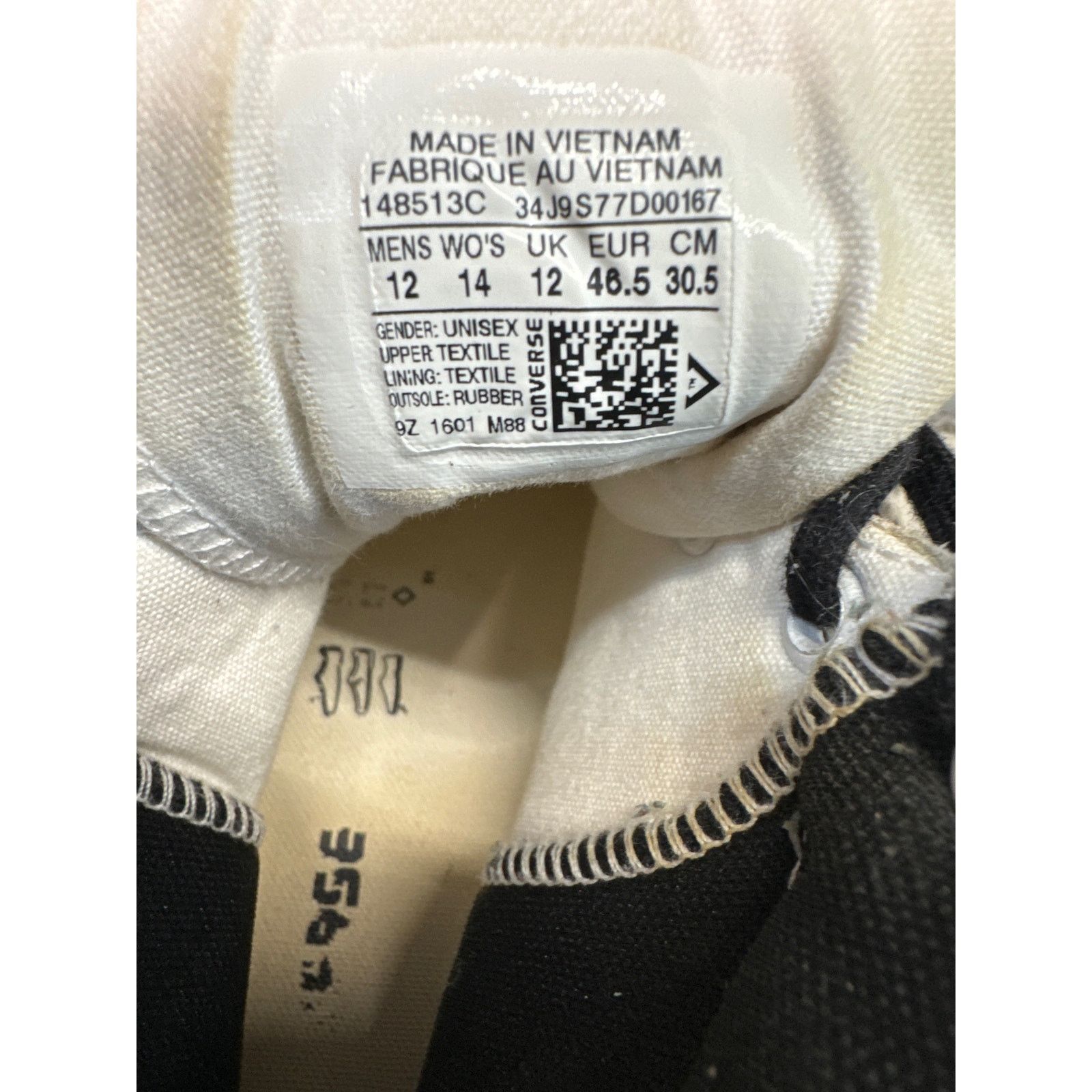 Converse Converse white Hi Top Canvas Sneakers palm trees men sz 12 Size US 12 / EU 45 - 5 Thumbnail