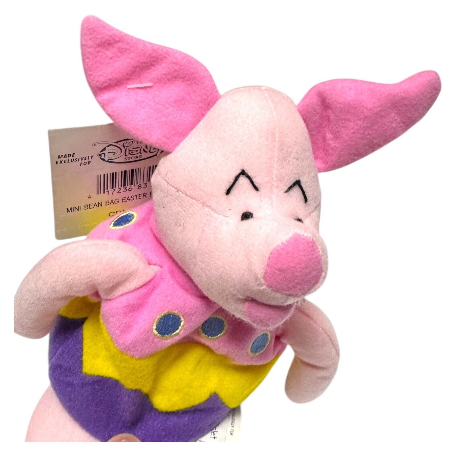 Disney NWT 90s Disney Store EASTER EGG PIGLET Vintage DISNEY Beanie Size ONE SIZE - 6 Thumbnail