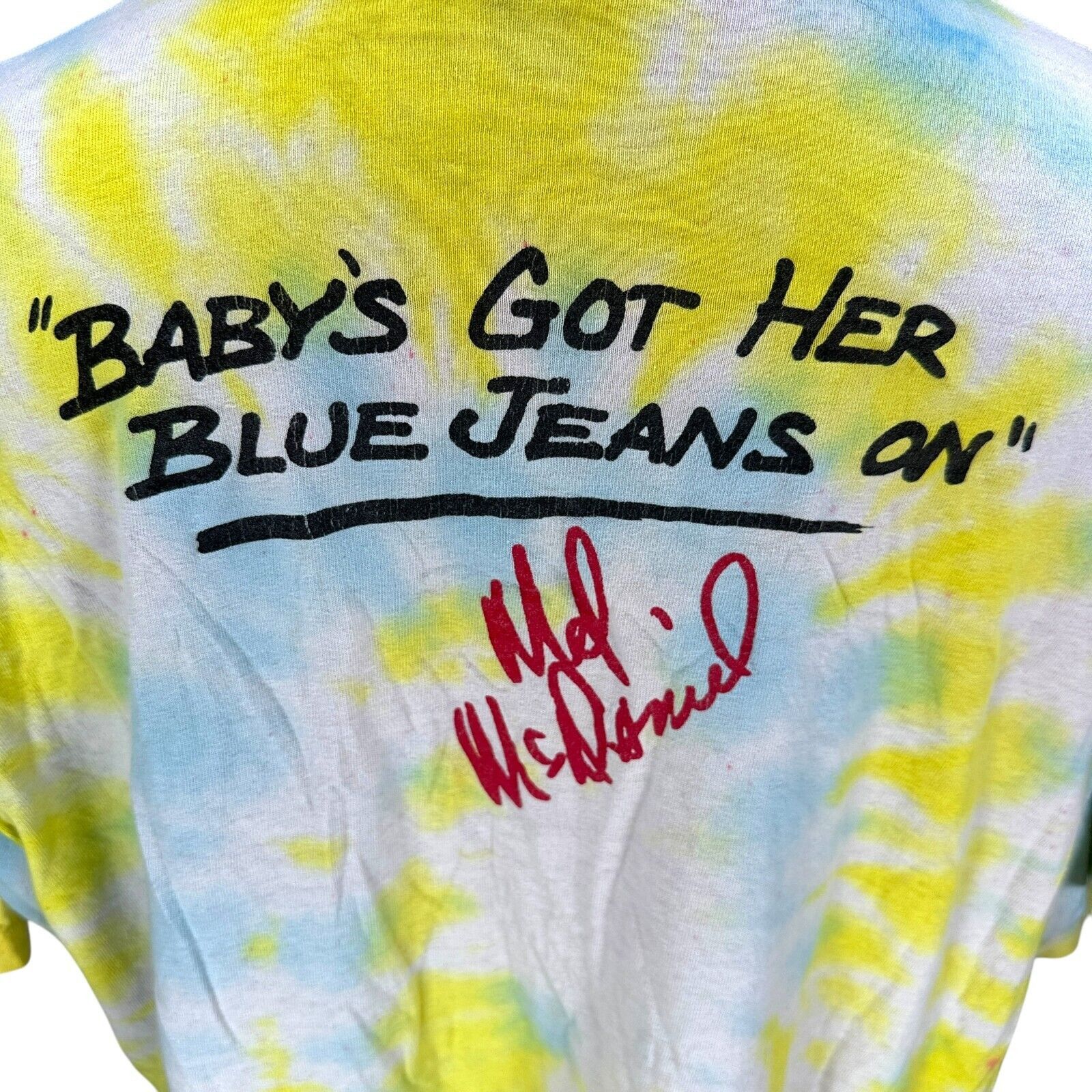 Other Vintage Babys Blue Jeans Mel McDaniel T-Shirt XL USA Tie Dye Size US XL / EU 56 / 4 - 5 Thumbnail