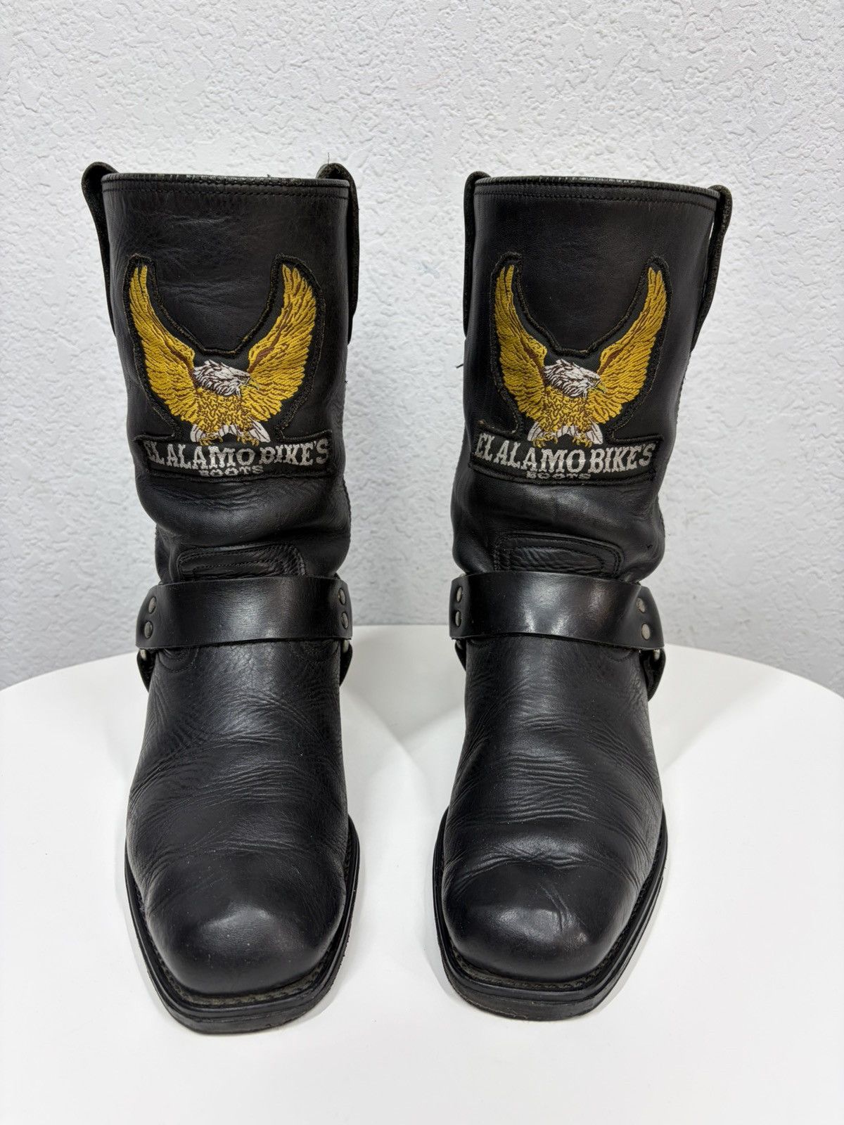 If Six Was Nine Vintage Harley Davidson Guidi Style High Leather Biker Boots Size US 8 / EU 41 - 4 Thumbnail