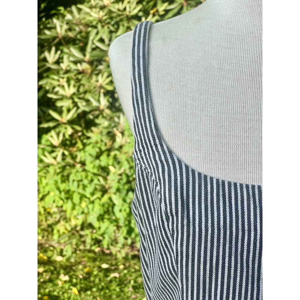 Bdg BDG Urban Outfitters Sleevless Tank Dress M Striped Denim Size M / US 6-8 / IT 42-44 - 2 Thumbnail