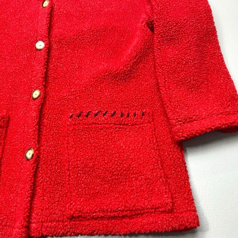 Vintage VTG Tasha Polizzi Fleece Jacket Womens Medium Flag T.P. Saddle Blanket USA MADE Size M / US 6-8 / IT 42-44 - 4 Thumbnail