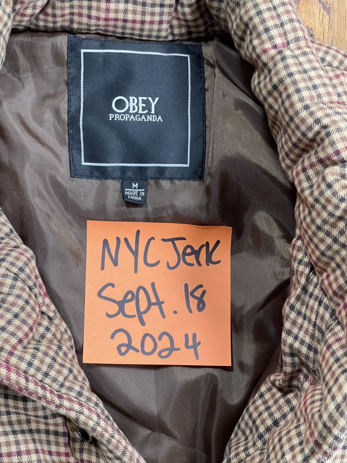Obey Obey Propaganda Vest Plaid Multicolor Full Zip Men’s Size M Size US M / EU 48-50 / 2 - 5 Thumbnail