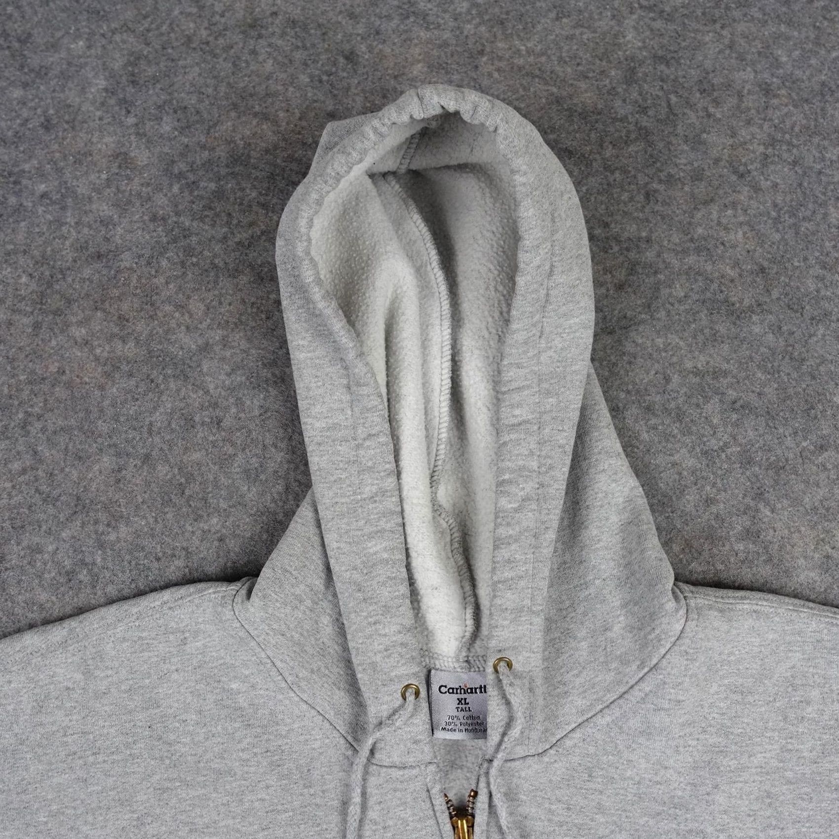 Carhartt Carhartt Hoodie Mens XLT Gray Full Zip Work Sweatshirt Pockets Logo VT Size US XL / EU 56 / 4 - 4 Thumbnail