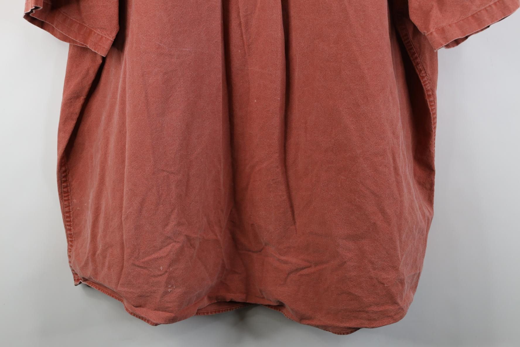 L.L. Bean Vintage 90s Y2K LL Bean Canvas Collared Button Shirt Red Size US XXL / EU 58 / 5 - 16 Thumbnail
