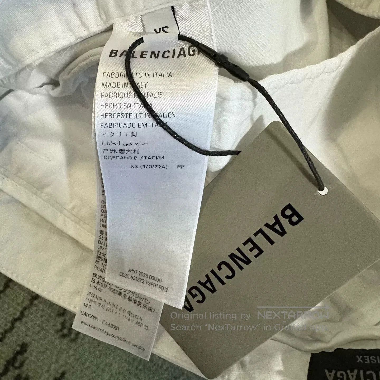Balenciaga Balenciaga 25SS White Distressed Cargo Pants. Size US 26 / EU 42 - 4 Thumbnail