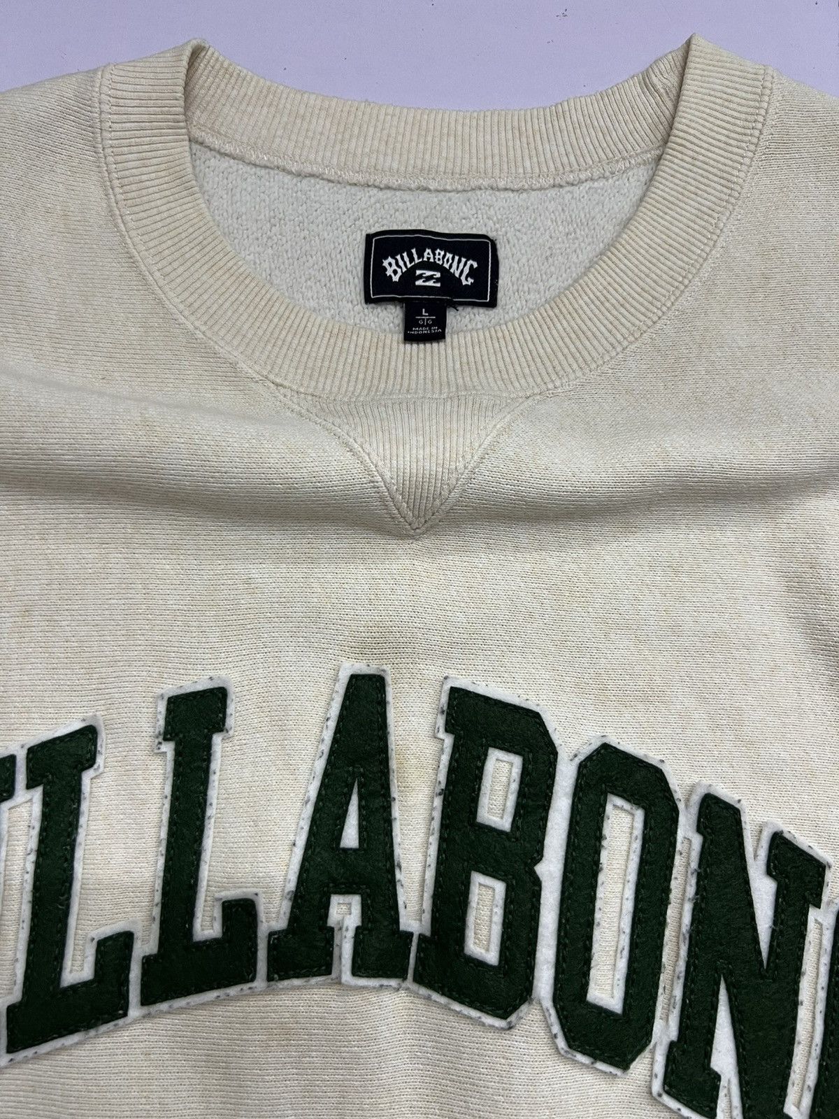 Billabong Vintage Distressed Billabong Sweatshirt Size US L / EU 52-54 / 3 - 8 Thumbnail
