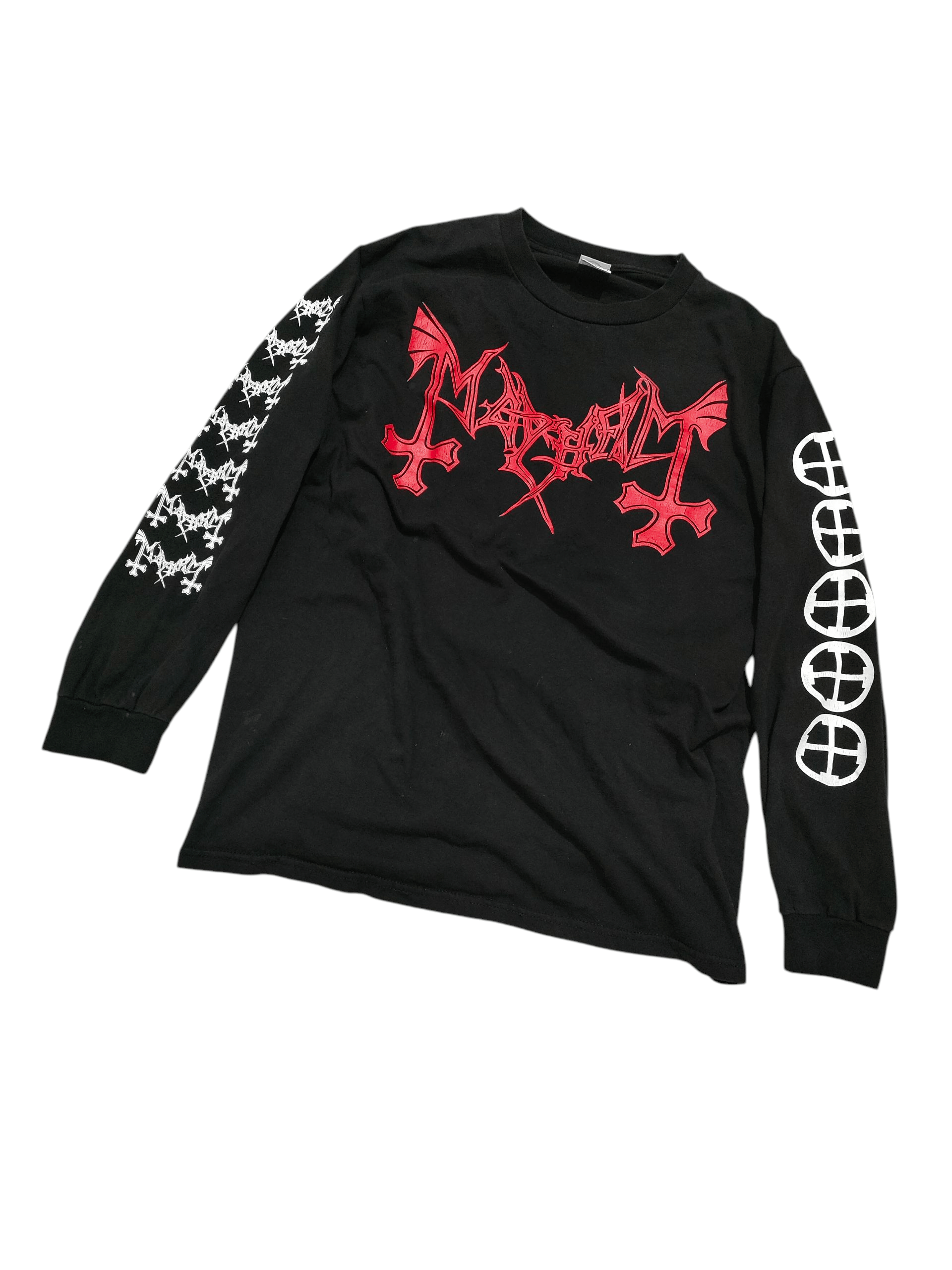Band Tees MAYHEM - PURE NORWEGIAN BLACK METAL Vtg Long Sleeve Tee