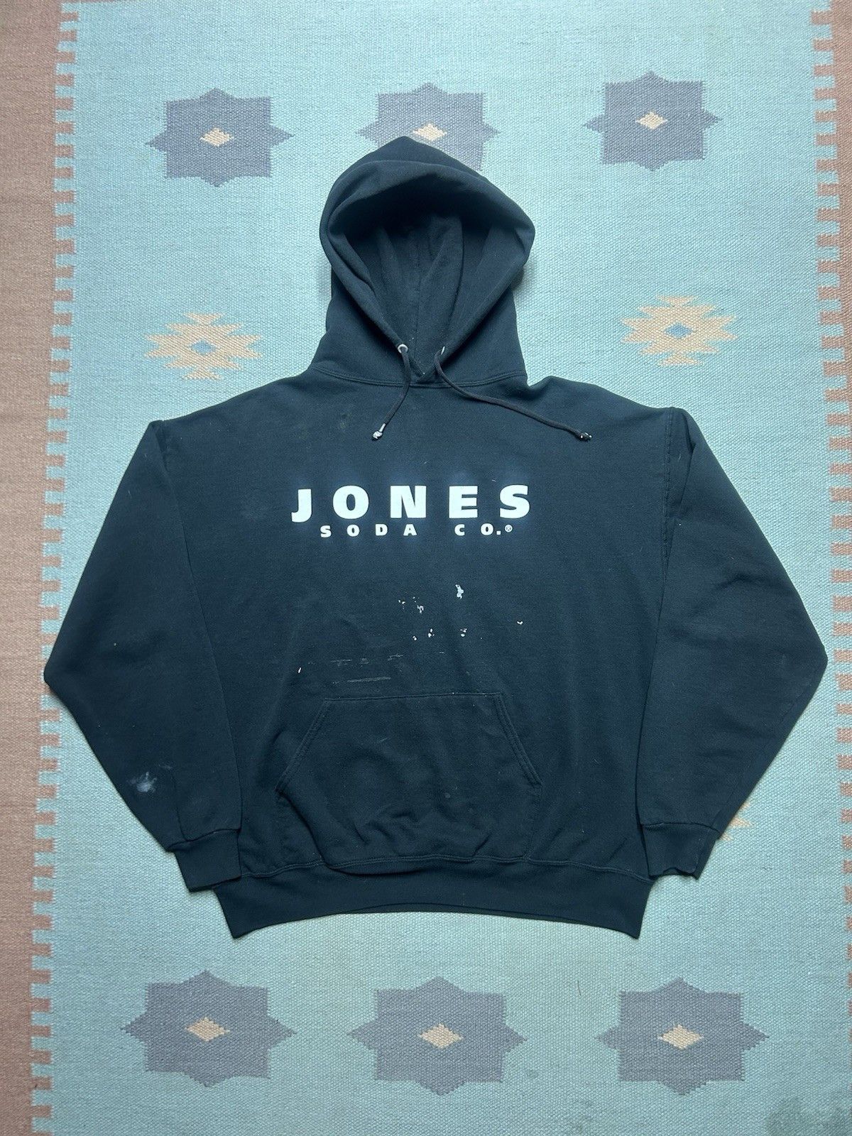 Vintage Vtg pullover hoodie jones soda company paint distressed XL Size US XL / EU 56 / 4 - 1 Thumbnail