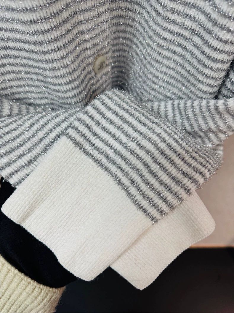 Chanel Chanel Silver knitwear jacket 2504-Nextarrow Size XS / US 0-2 / IT 36-38 - 4 Thumbnail
