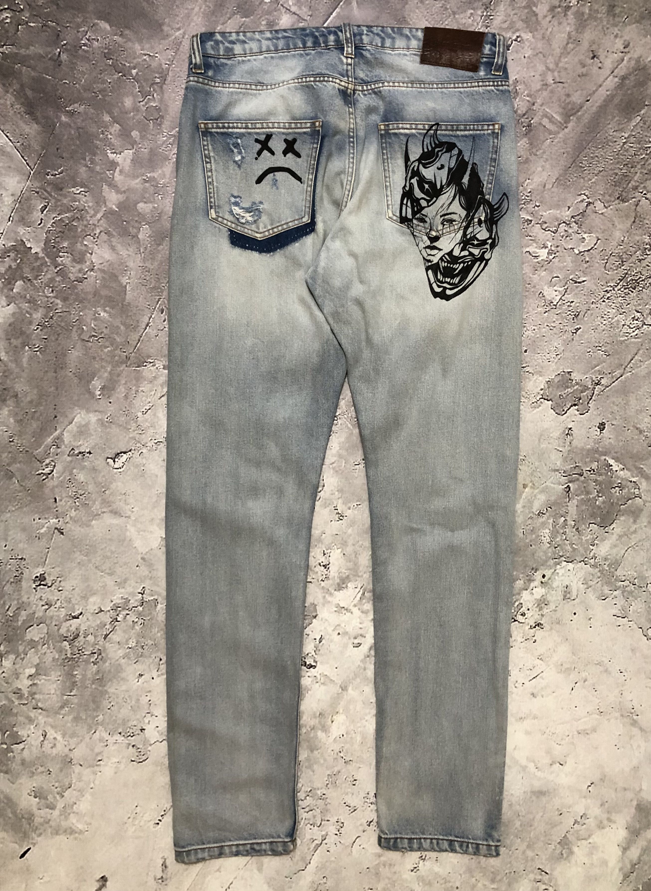 Vintage Stradivarius Distressed Vintage denim Jeans Size US 31 - 10 Thumbnail