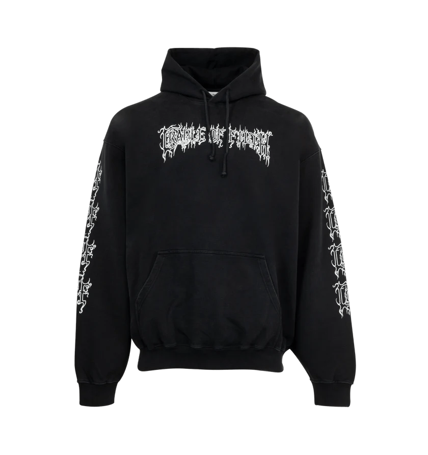 Vetements o1h1sh11225 Cof Logo Oversized Hoodie in Black Size US L / EU 52-54 / 3 - 1 Thumbnail