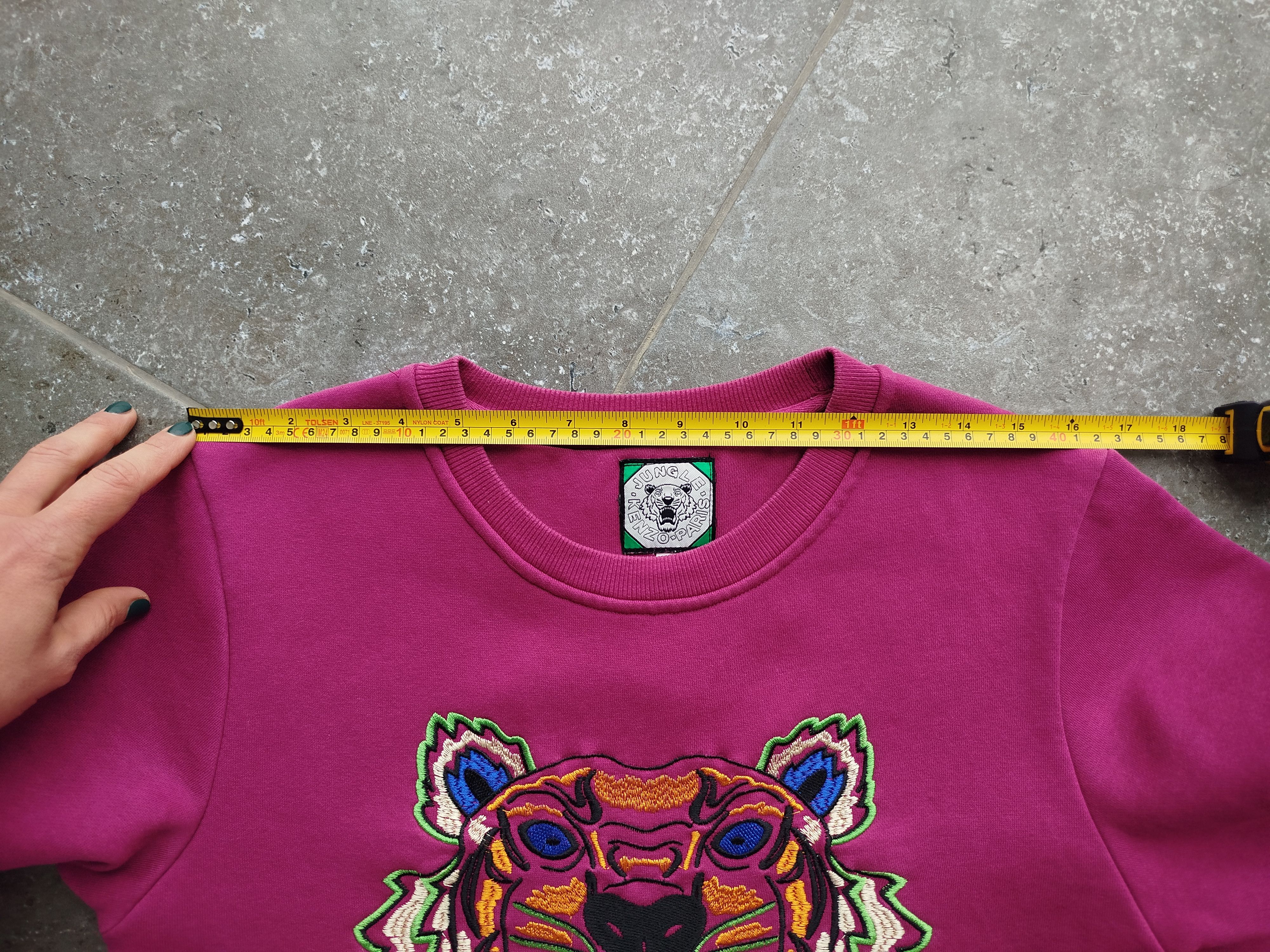 Kenzo Sweatshirt Tiger Head Embroidery Cotton Vintage Size M Size M / US 6-8 / IT 42-44 - 10 Thumbnail