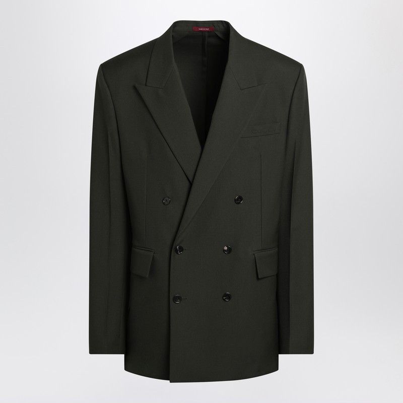 Gucci Gucci Military Green Double-Breasted Jacket In Wool Size US L / EU 52-54 / 3 - 1 Thumbnail