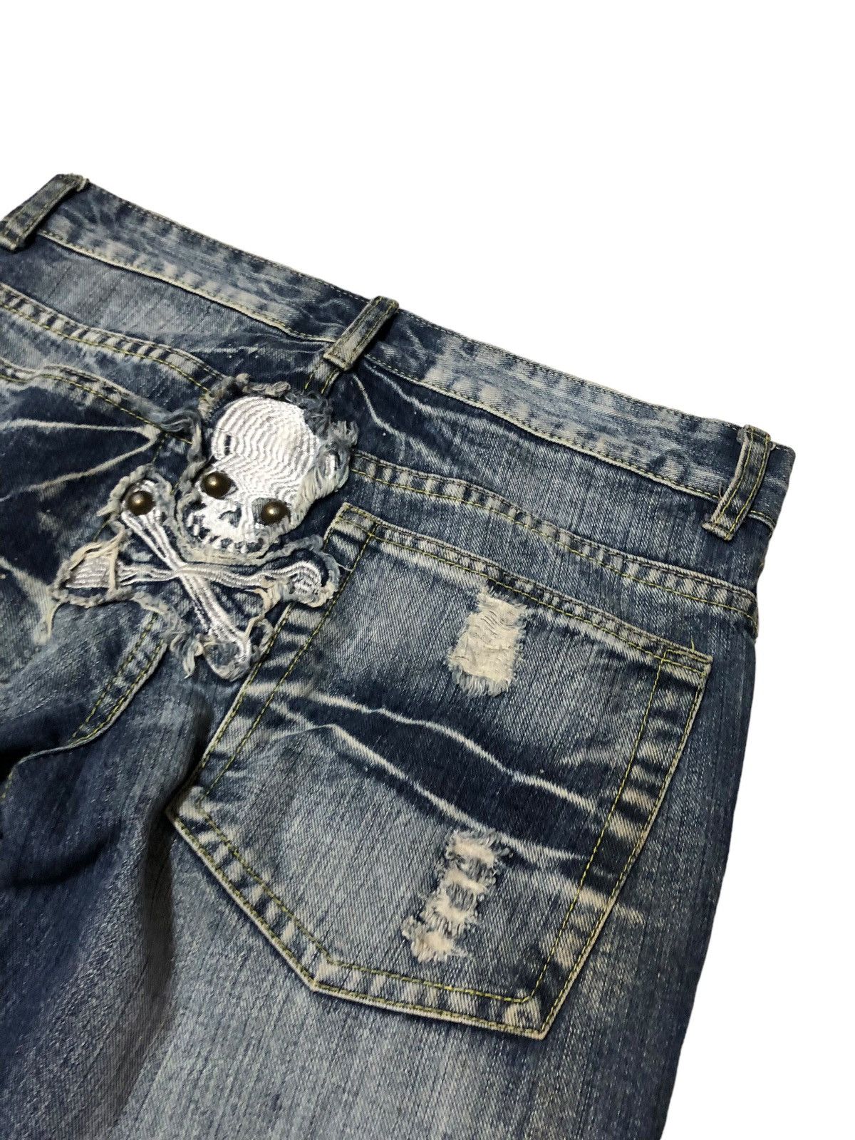 Japanese Brand Japanese brand 25 Energy distressed skull jeans Size US 32 / EU 48 - 13 Thumbnail