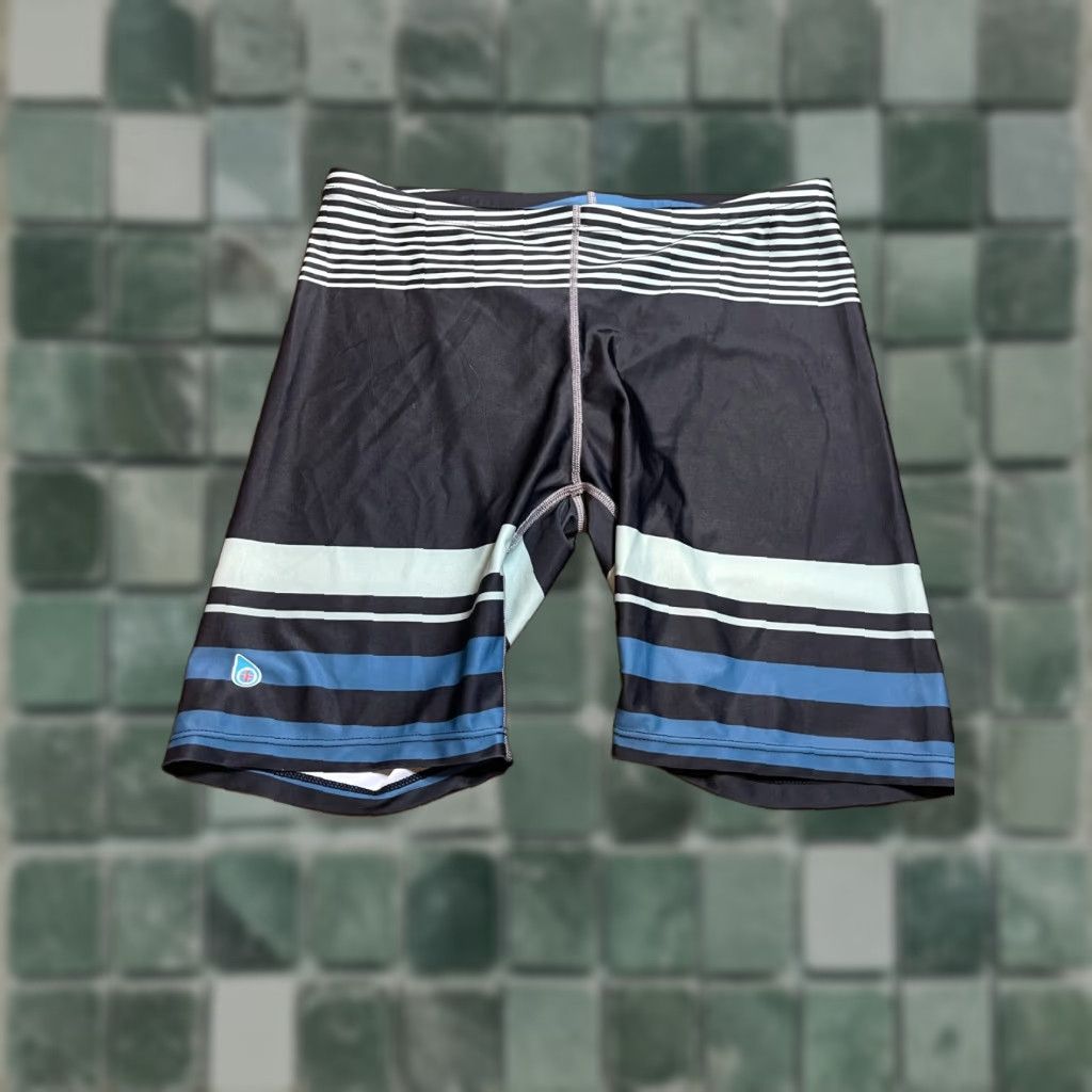 Vintage Original Watermen Swim Trunks Striped Mens Beach Shorts 28 Black Lifeguard Beach Sports Adults Mens Size US 28 / EU 44 - 1 Thumbnail