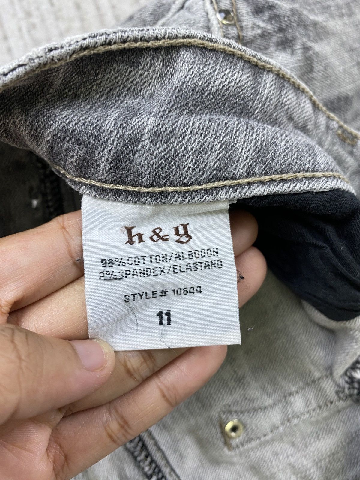 Hysteric Glamour Vintage Flared H&G Grey Wash Denim Pants Size US 31 - 13 Thumbnail
