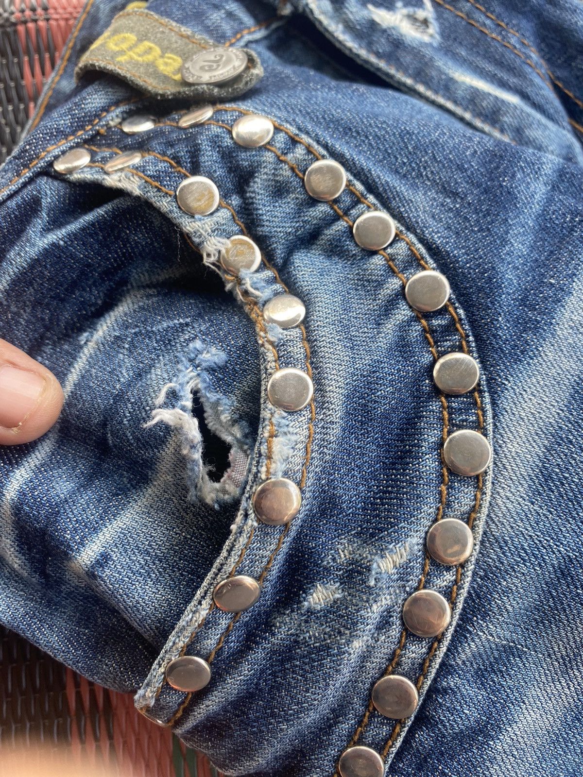 Japanese Brand × Vintage Vintage Crazy Leopard Punk Style Denim Size US 30 / EU 46 - 9 Thumbnail
