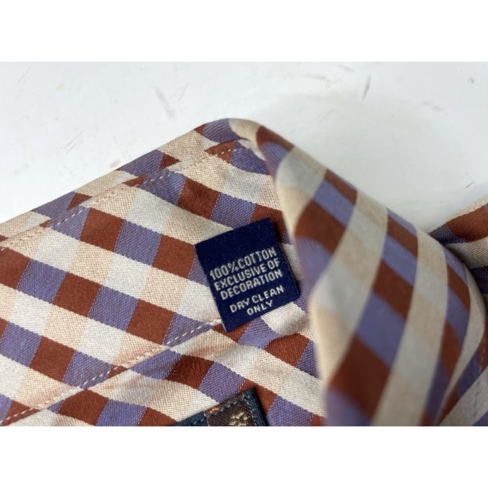 Robert Graham Robert Graham Plaid Paisley Long Sleeve Shirt Mens 2XL Button-Down Dress Shirt Size 48R - 4 Thumbnail