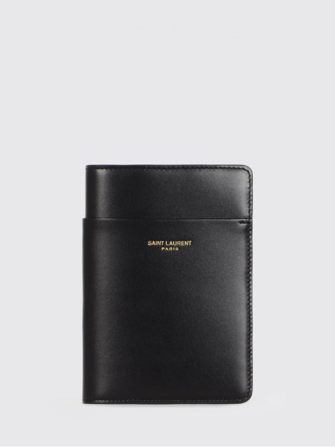 Saint Laurent Paris Saint Laurent Wallet Men Black Size ONE SIZE - 1 Thumbnail