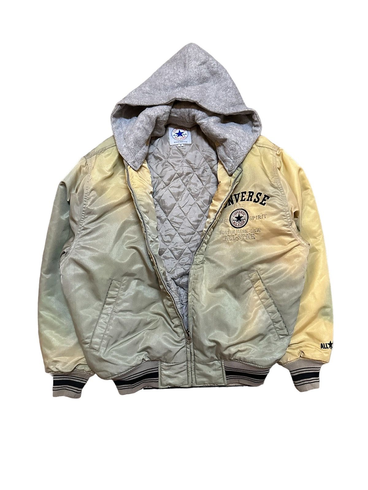 Converse × Vintage vintage converse ma1 style bomber jacket Size US M / EU 48-50 / 2 - 6 Thumbnail