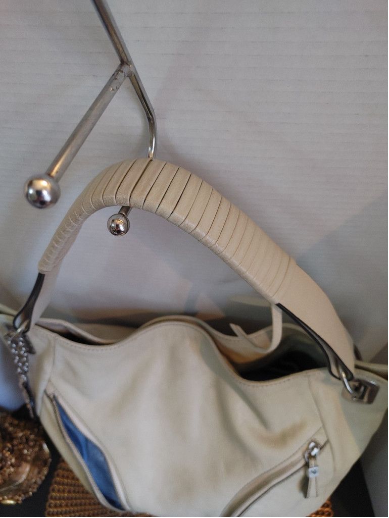 Max Mara MAXX NY Leather Studded Hobo Bag Size ONE SIZE - 5 Thumbnail