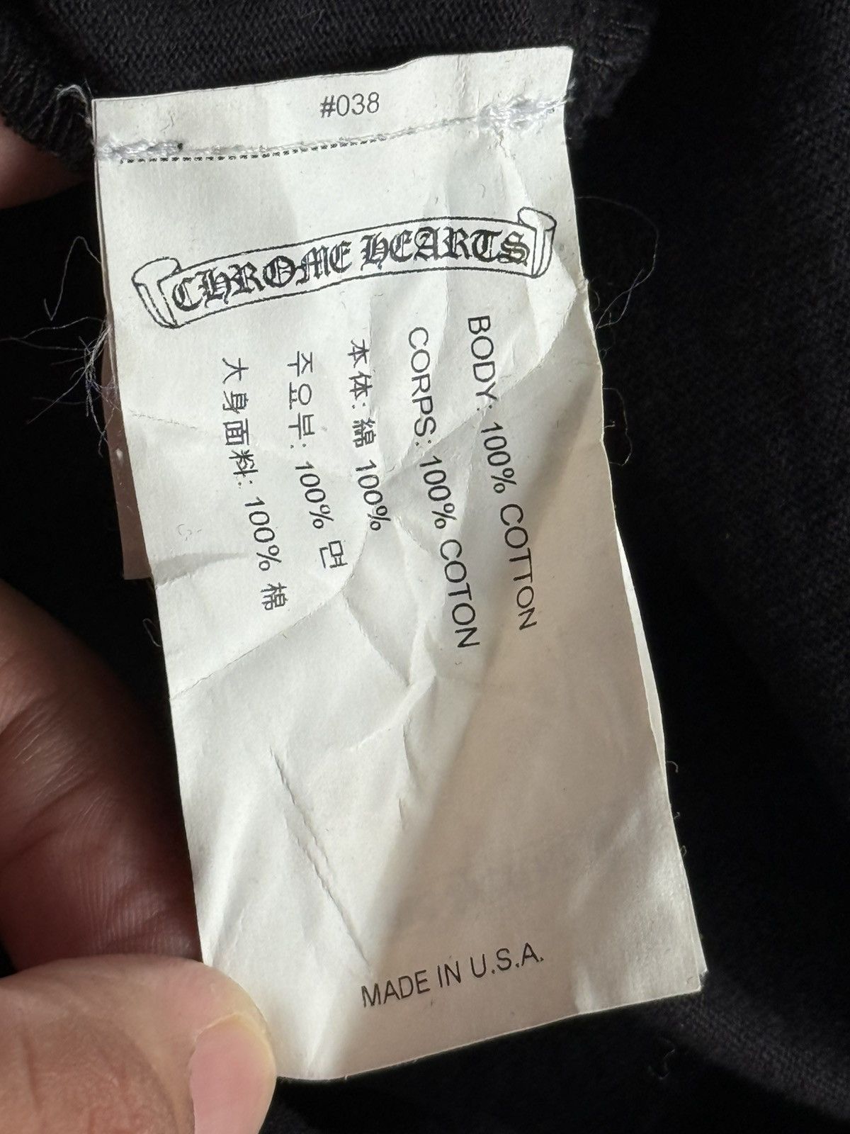 Chrome Hearts Rare - Embroidered EyeChart Tee Leather Tag Size US M / EU 48-50 / 2 - 7 Thumbnail