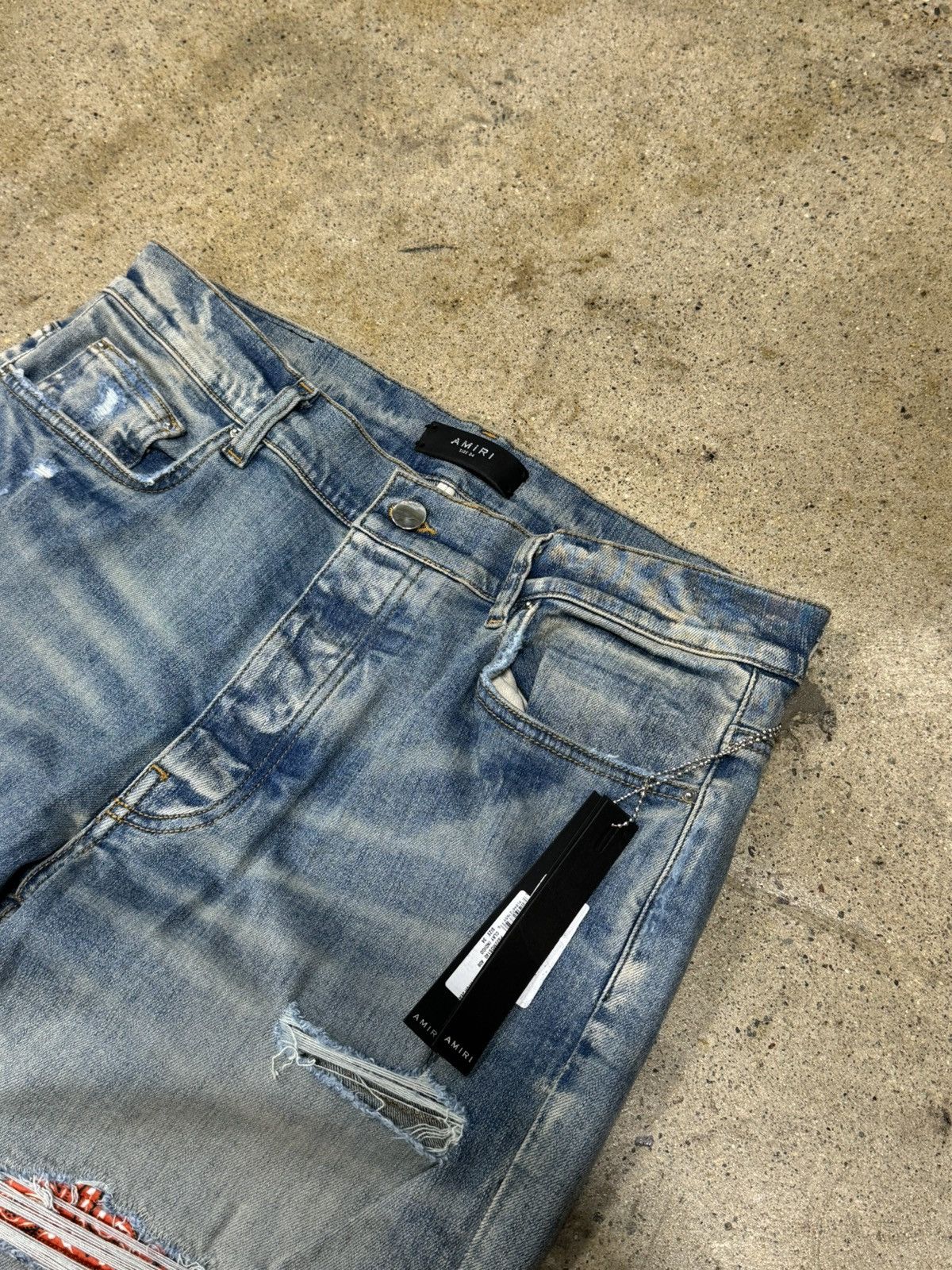 Amiri Amiri Vintage Bandana Artpatch Jeans NEW 1500$ Size US 34 / EU 50 - 3 Thumbnail