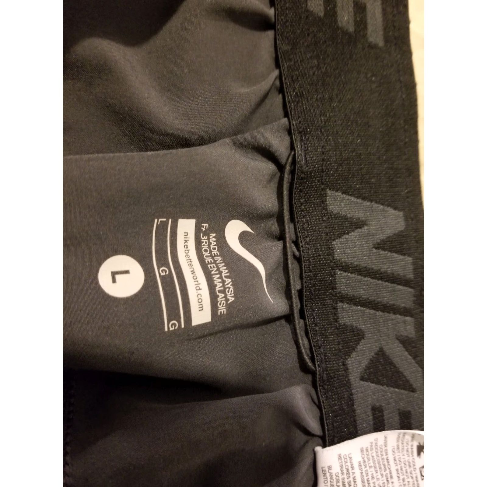 Nike VINTAGE Mens Nike Shorts L Large Gray Athletic Gym Workout Size US 33 - 5 Thumbnail