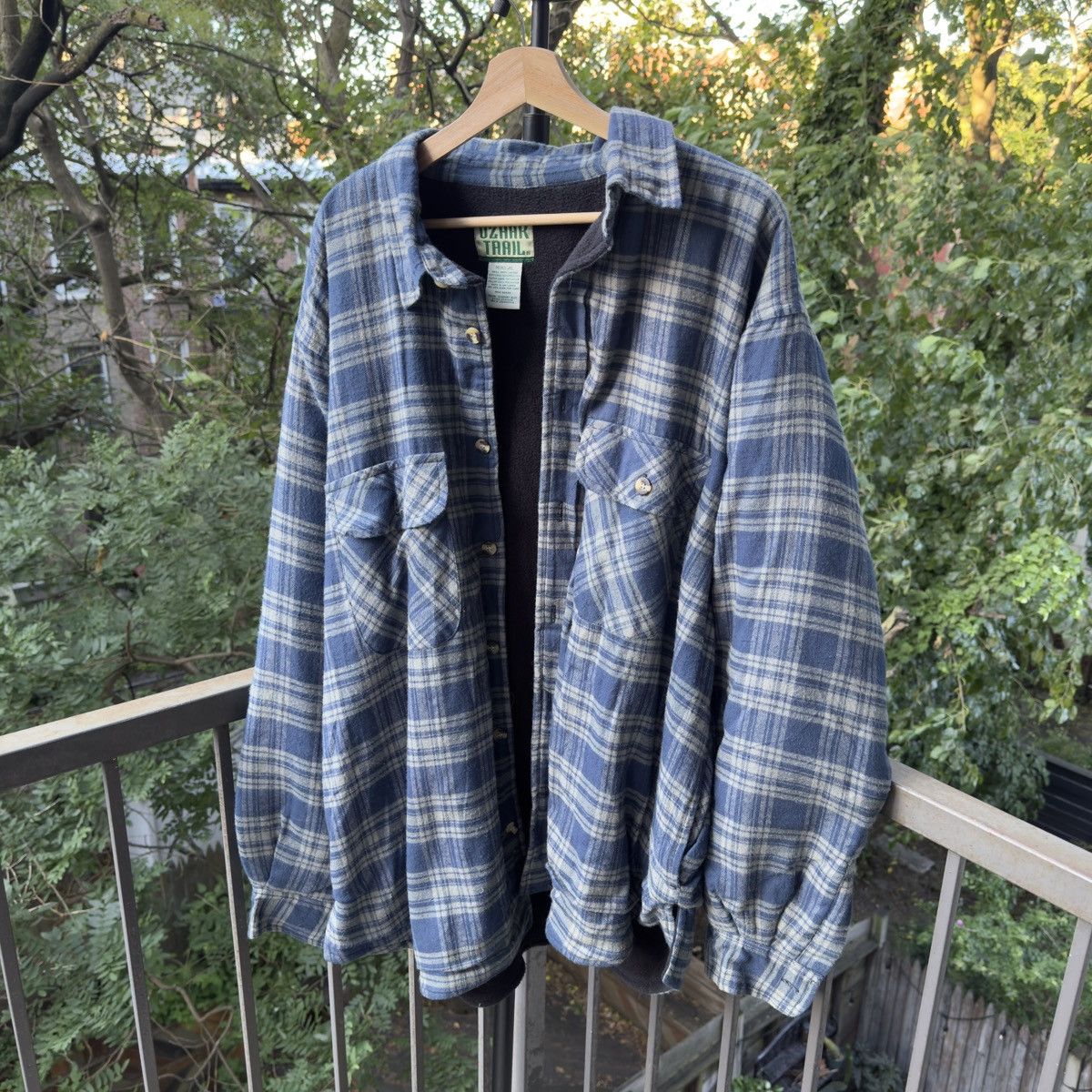 Vintage Thrashed Faded Distressed Flannel Shirt ERD Grunge Chrome Size US XL / EU 56 / 4 - 1 Thumbnail