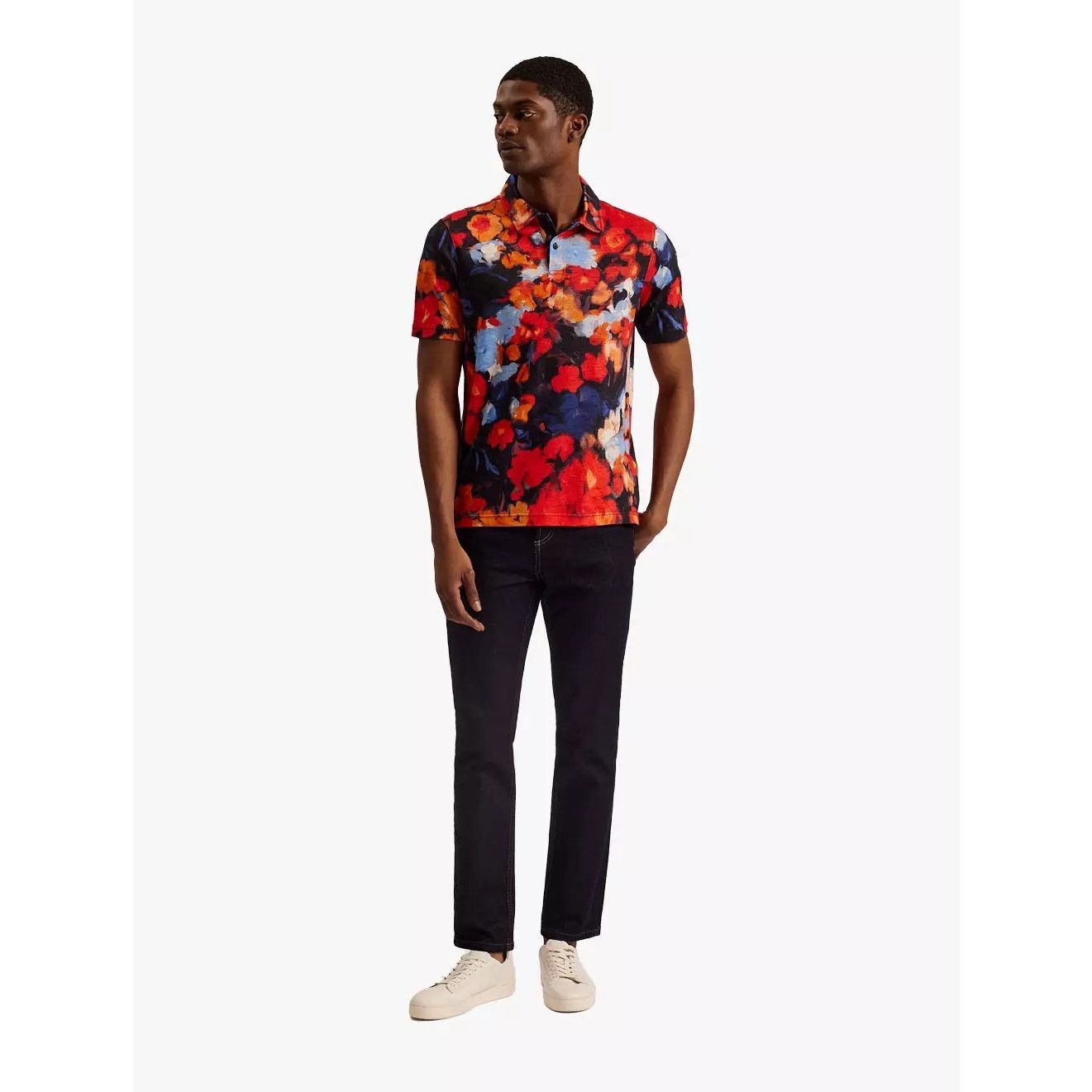 Ted Baker TED BAKER XL DARLY FLORAL LINEN POLO SIZE 5 NWT MSRP $175 Size US XL / EU 56 / 4 - 5 Thumbnail