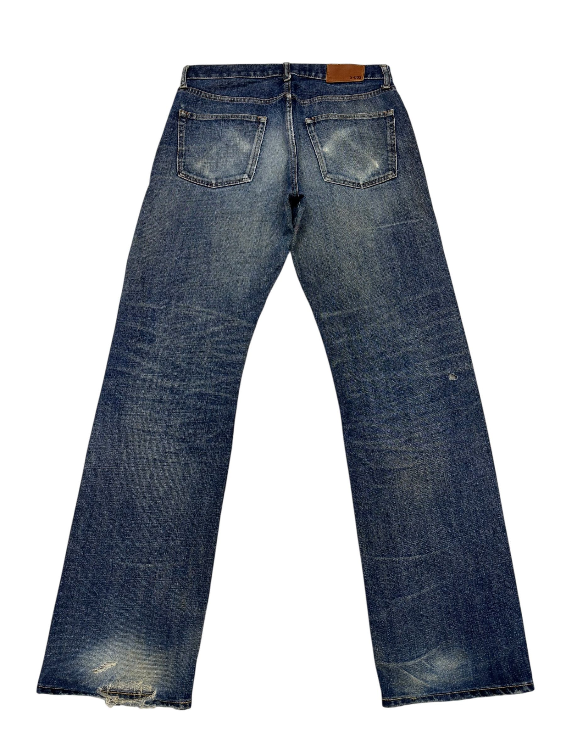 Kapital Vintage S-003 Japan Distressed Denim Uniqlo Jeans Size US 33 - 2 Thumbnail