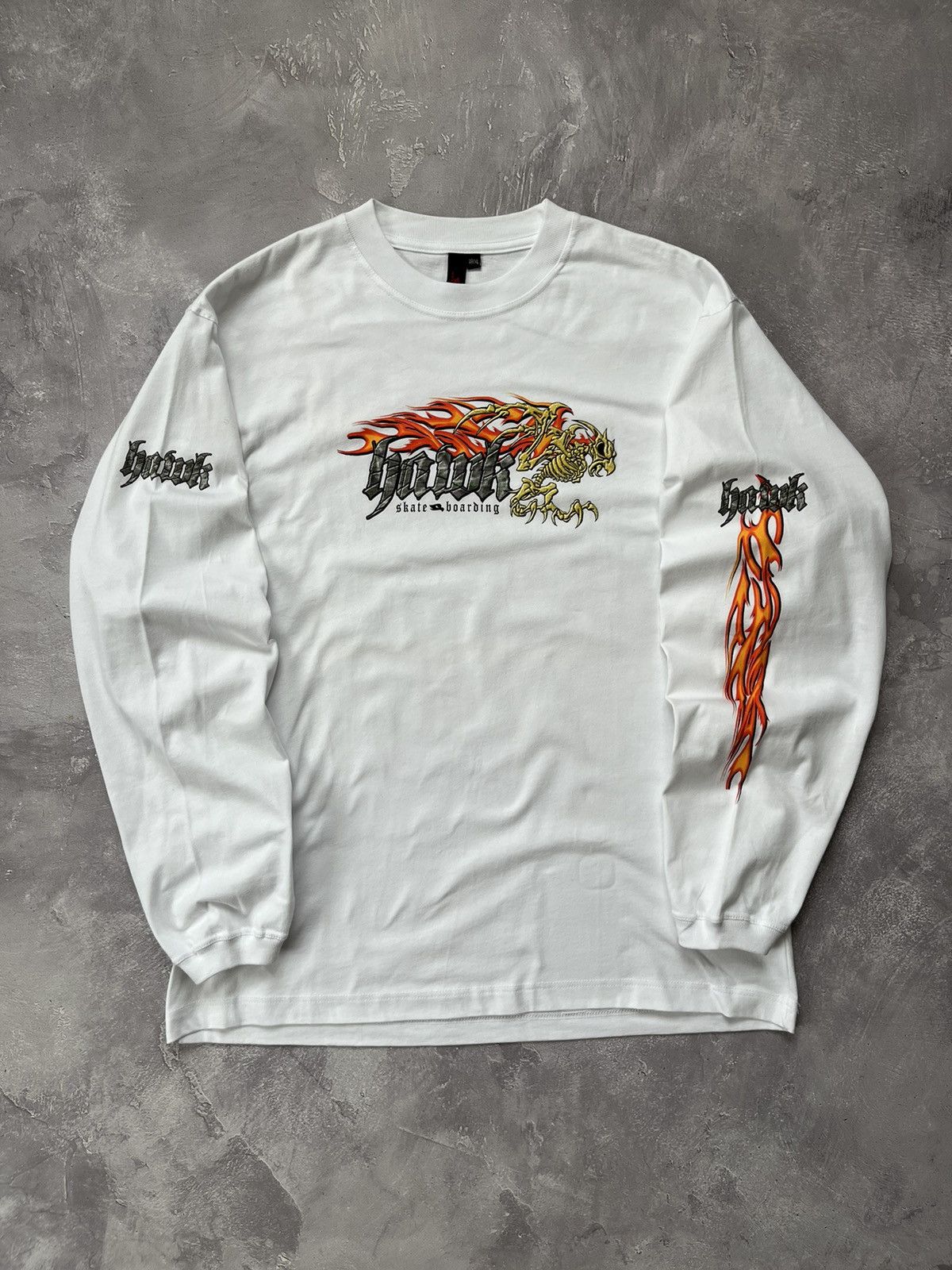 Tony Hawk Vintage 90s TONY HAWK Skateboard Longsleeve T Shirt Size US XL / EU 56 / 4 - 1 Thumbnail