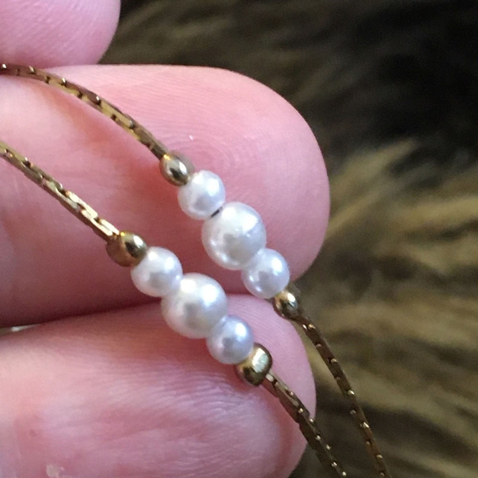 Vintage Vintage 80s beaded gold tone chain necklace Size ONE SIZE - 4 Thumbnail