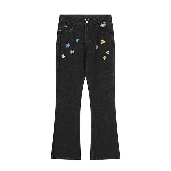 VIBE graphics y2k hiphop pattern flared jeans Size US 28 / EU 44 - 3 Thumbnail