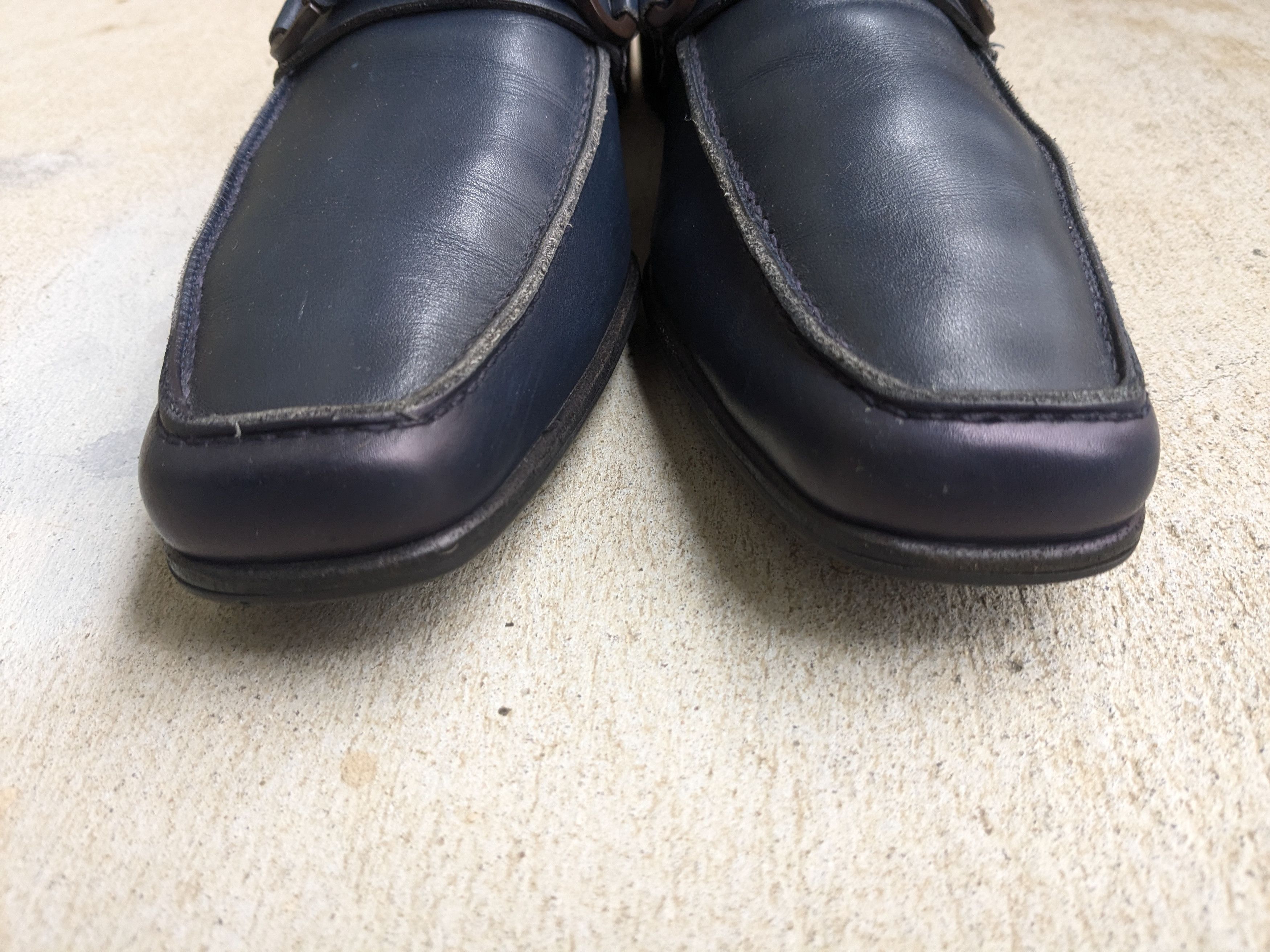 Salvatore Ferragamo Salvatore Ferragamo Loafers Navy Blue Leather 8.5 Size US 8.5 / EU 41-42 - 2 Thumbnail