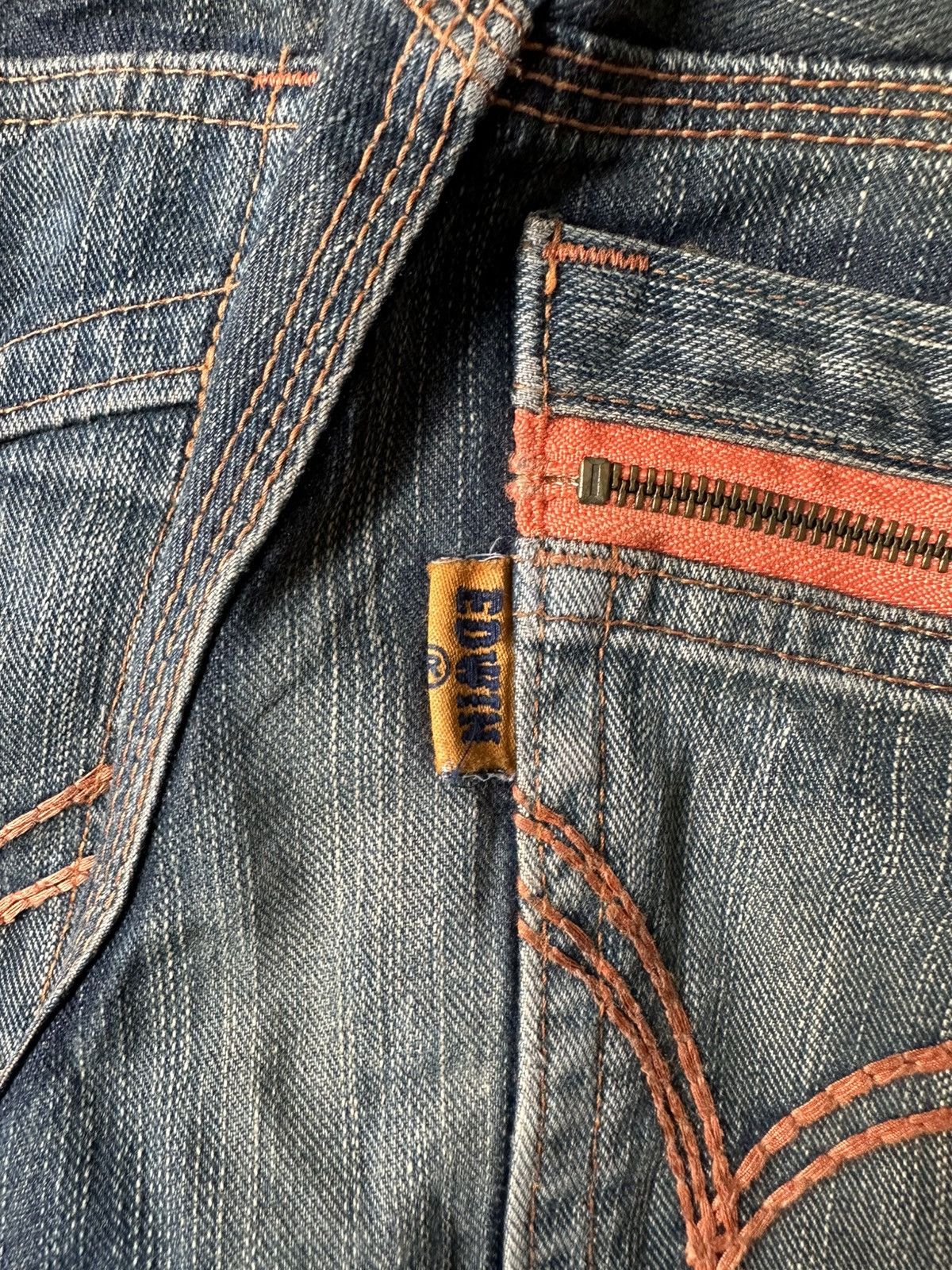 Japanese Brand Edwin XV Rusty Claw Marks Distressed Denim Size US 28 / EU 44 - 17 Thumbnail