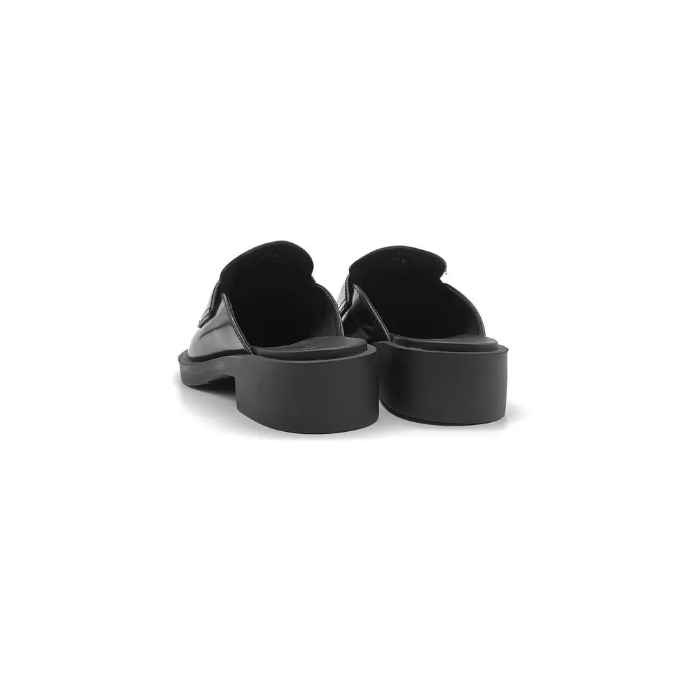 Prada Prada Triangle Logo Leather Flat Shoes Size US 7.5 / IT 37.5 - 3 Thumbnail